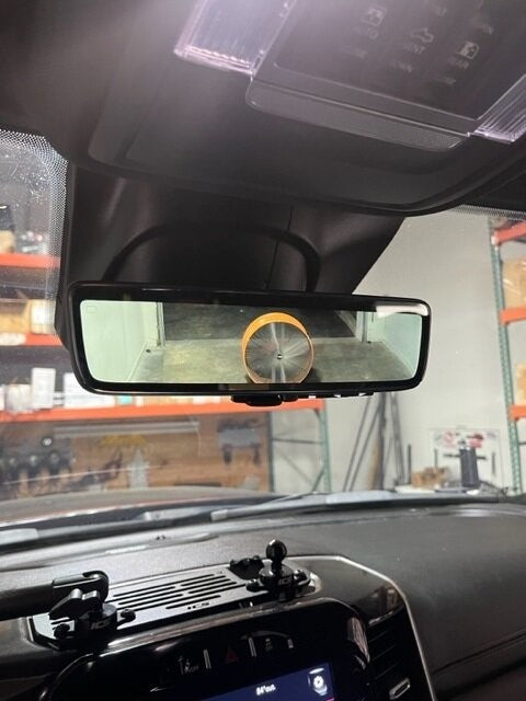 Factory digital mirror camera relocation kit for 2021-25 RAM HD, LEER Topper-Camera built in