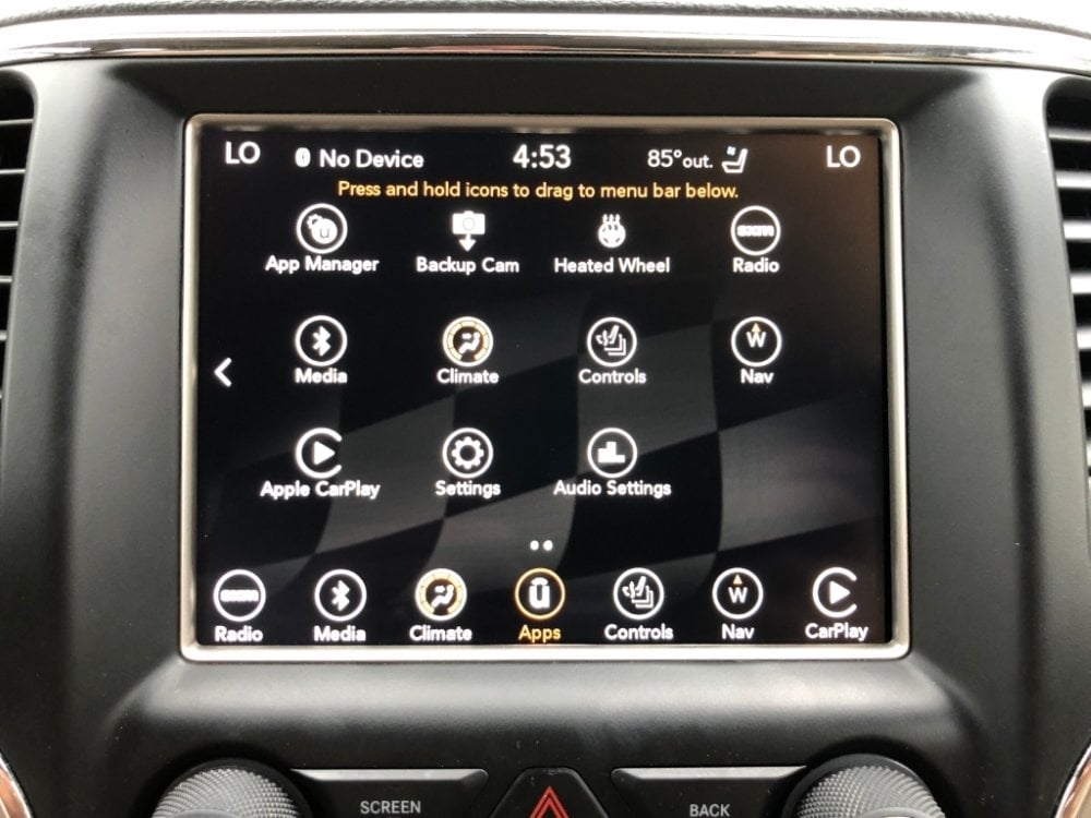 UAQ apps screen