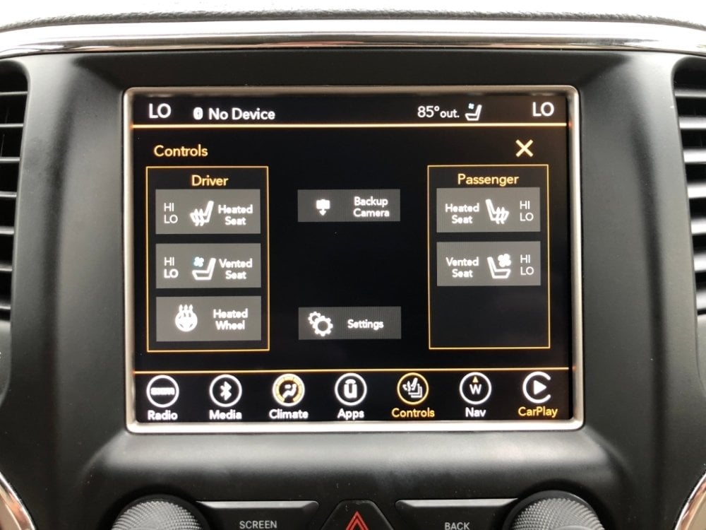 Seat controls