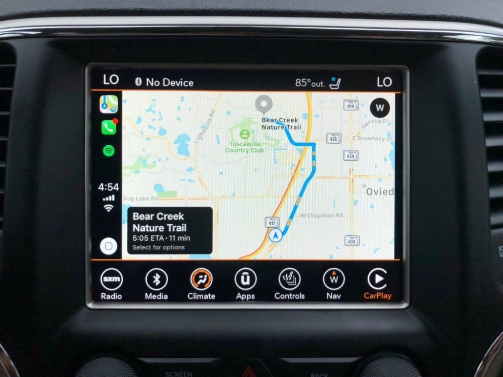 Navigation screen