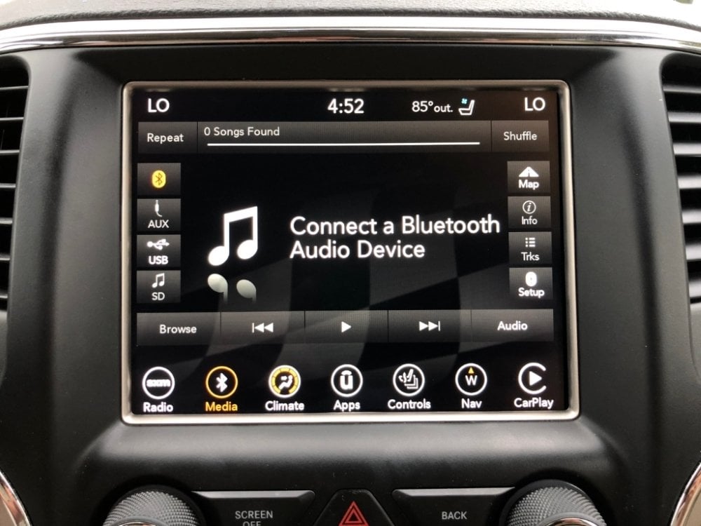 UAQ bluetooth screen