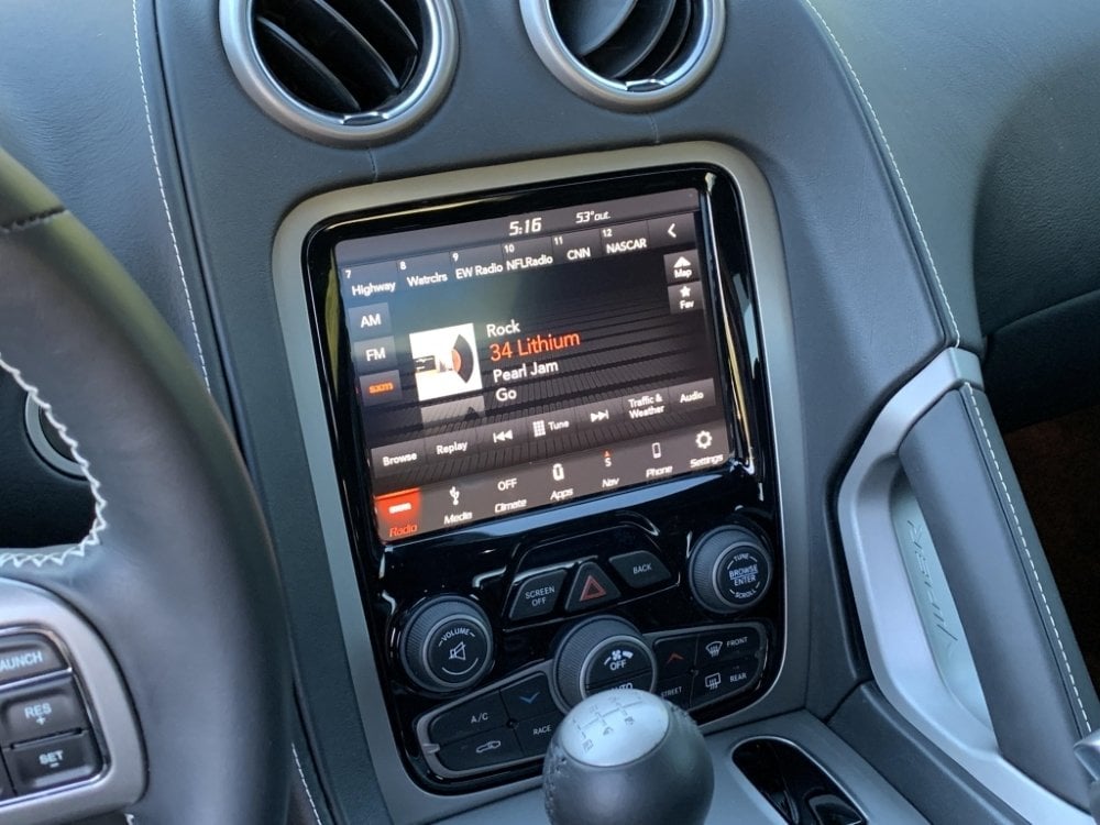 2013-2017 Dodge SRT Viper Uconnect 4™ UAQ 4C NAV 8.4" Display Retrofit with Apple CarPlay™ I Android Auto™