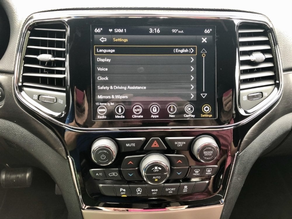 2016-2022 Jeep Grand Cherokee WK Uconnect 4™ UAV 4C NAV 8.4" Display with Apple CarPlay™ I Android Auto™