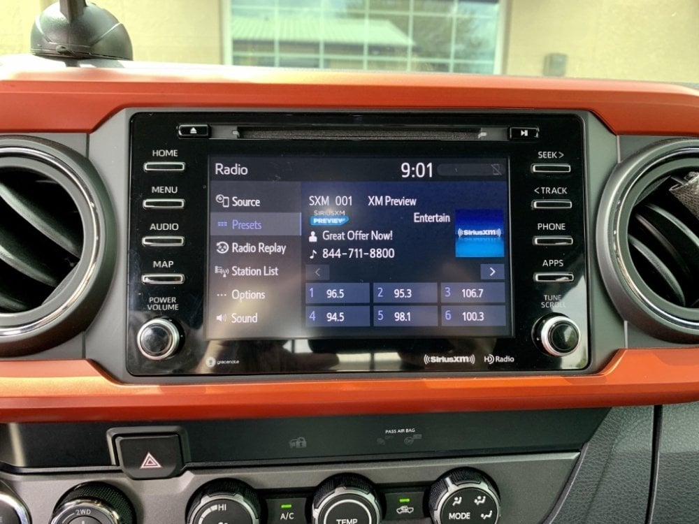 2016-2023 Toyota Tacoma Entune 3.0 7-inch Radio with Apple CarPlay and Android Auto
