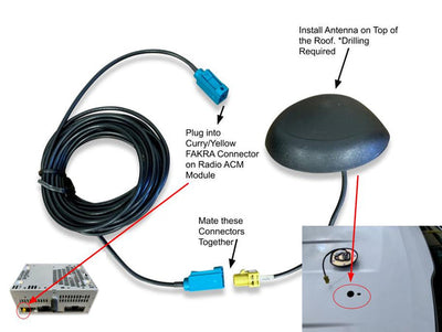 2015-2018 Ford Mustang CD Player SiriusXM Satellite HD Radio Upgrade Kit