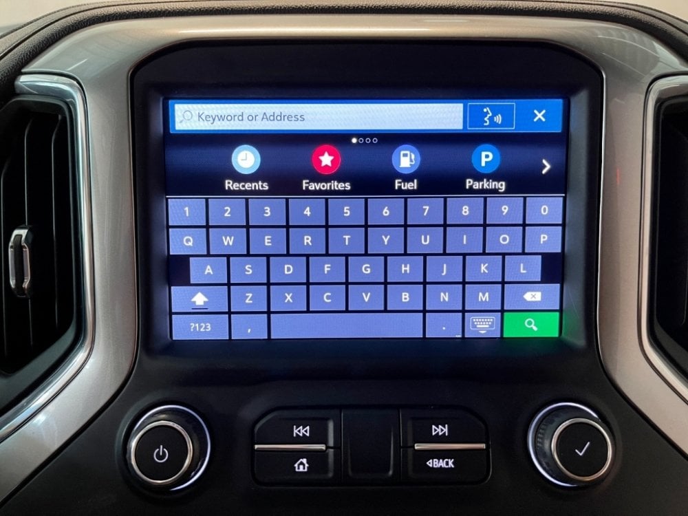Chevy Navigation address entry