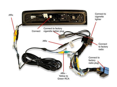 2019-2024 Ram Heavy Duty Factory CHMSL Third Brake LED Light Cargo Camera Kit