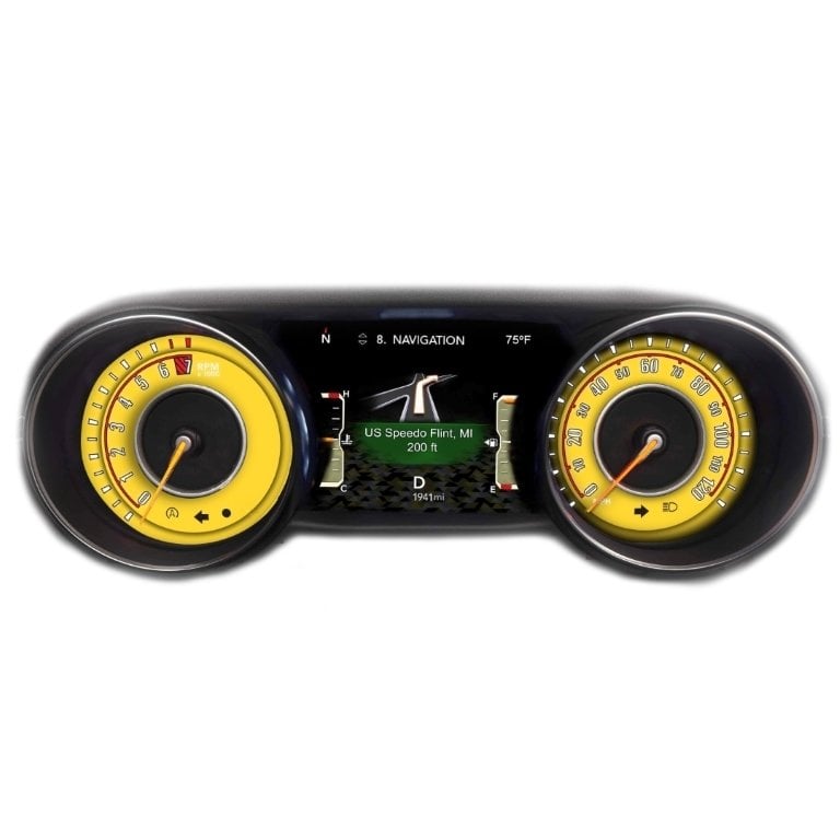 Jeep Cluster Yellow