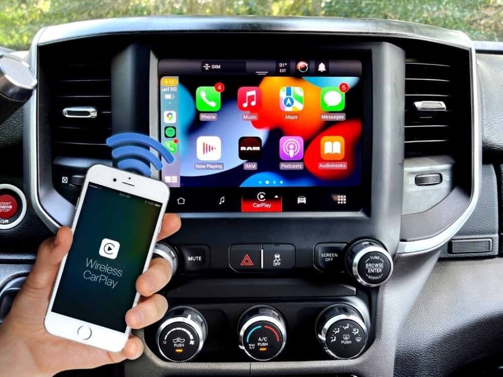 RAM Uconnect 5 upgrade with wireless apple carplay
