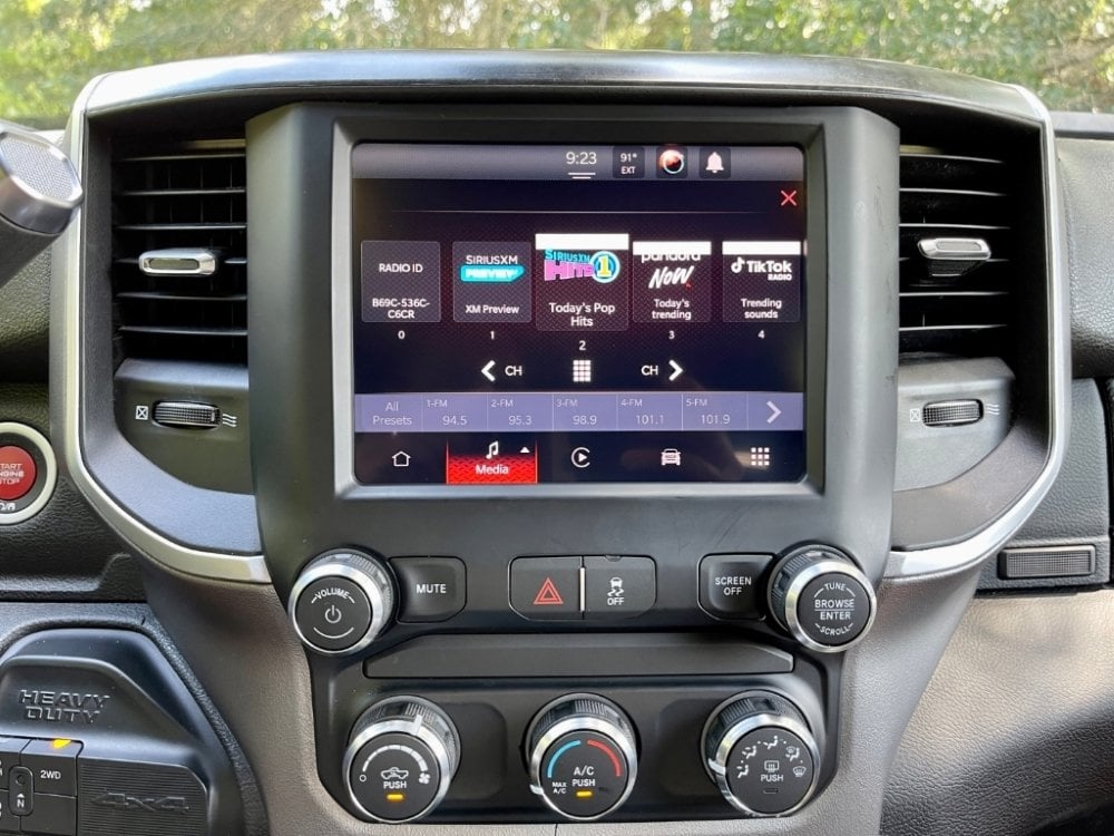 OEM Ram UBD radio stations