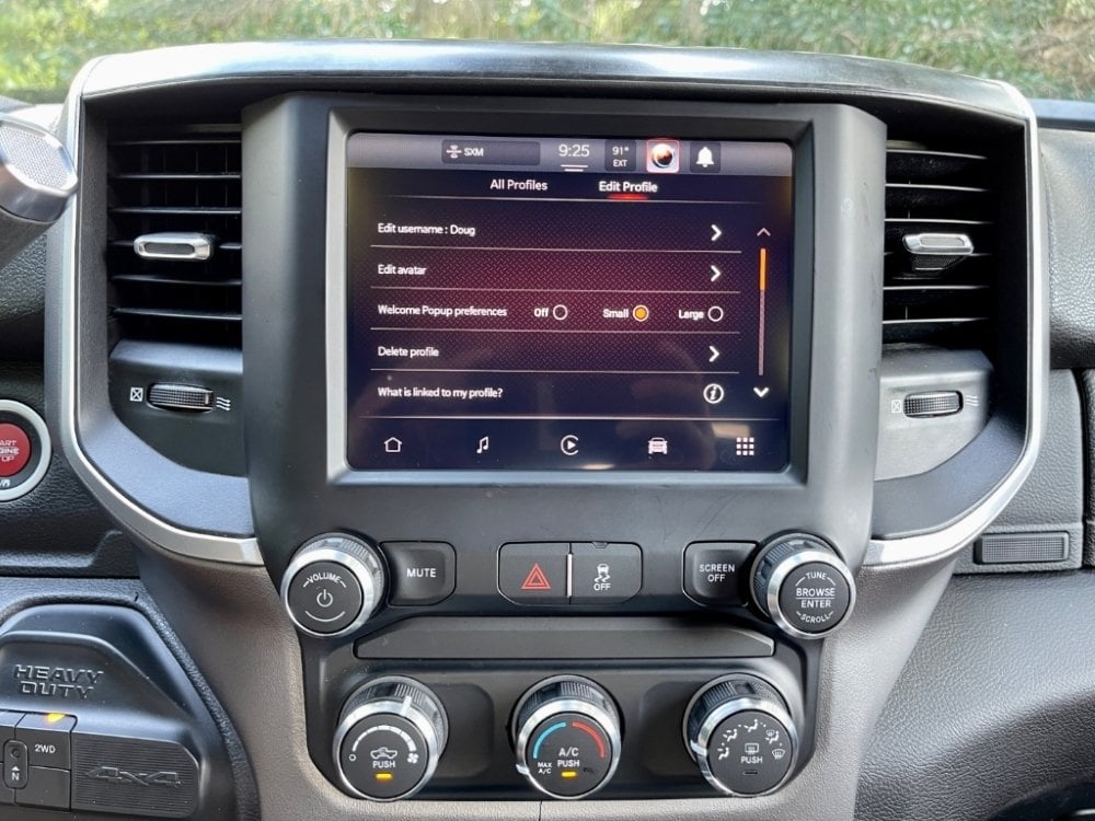 OEM Ram UBD profiles settings