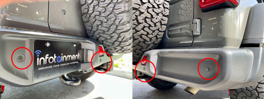 2018-2026 Jeep Wrangler JL Factory OEM ParkSense Rear Park Assist