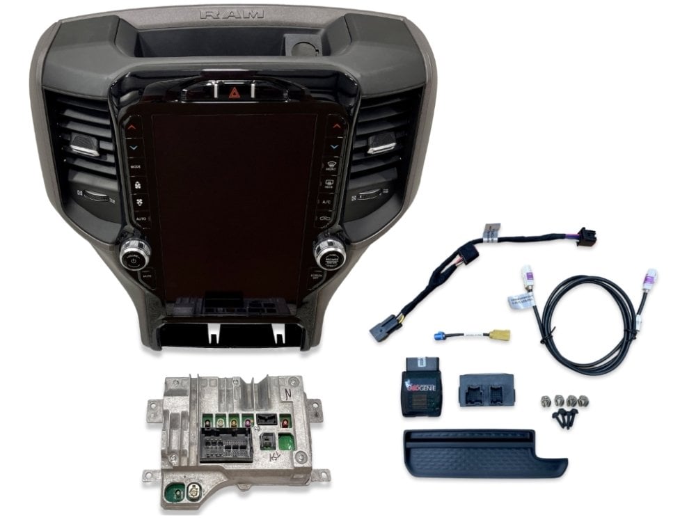 C-BDLUAXDT-AH Ram Heavy Duty Tradesman 12 inch Touchscreen Apple CarPlay Android Auto Upgrade
