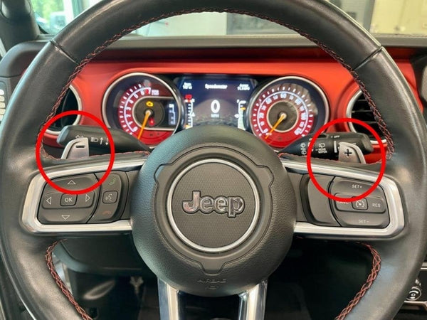 2018-2023 Jeep Wrangler JL and Gladiator JT Steering Wheel Paddle Shifter Upgrade