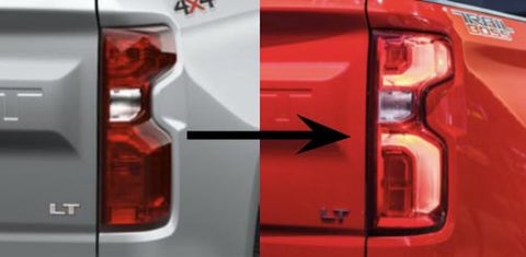 2019-2021 Chevrolet Silverado Factory OEM LED Tail Light Upgrade