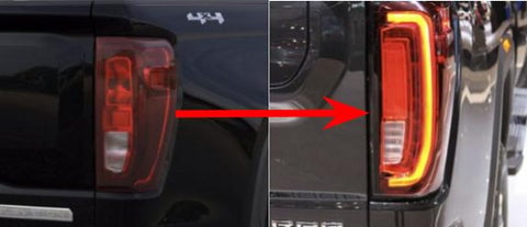 2019-2021 GMC Sierra Factory OEM LED Tail Light Upgrade