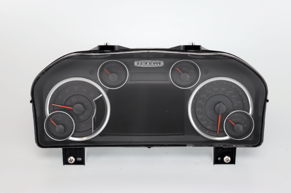 Classic Ram Cluster - Black on Black Diesel