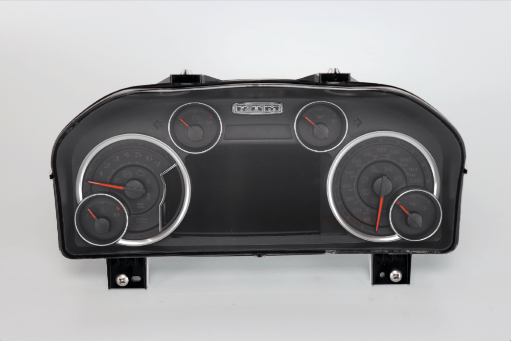 Classic Ram Cluster - Black on Black Gas