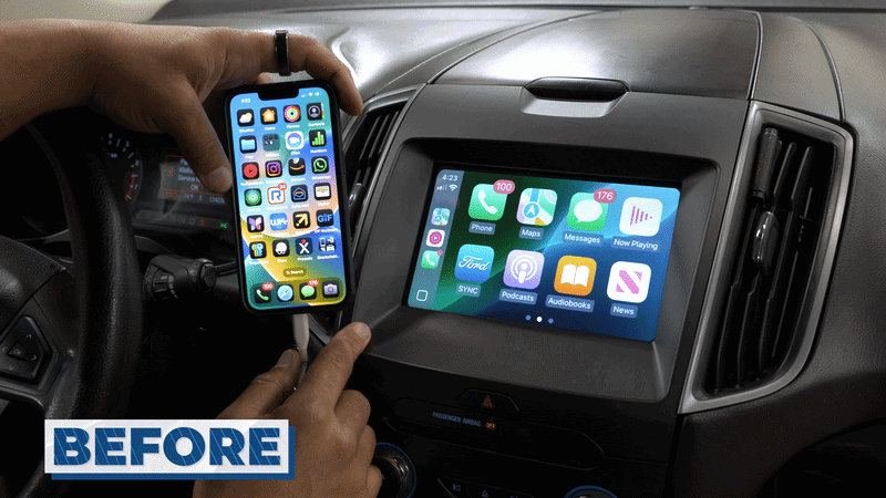 2016-2020 Ford Edge 8" Sync 3™ to 8" Sync 4 Touchscreen Display with Wireless Apple CarPlay™ &amp; Android Auto™