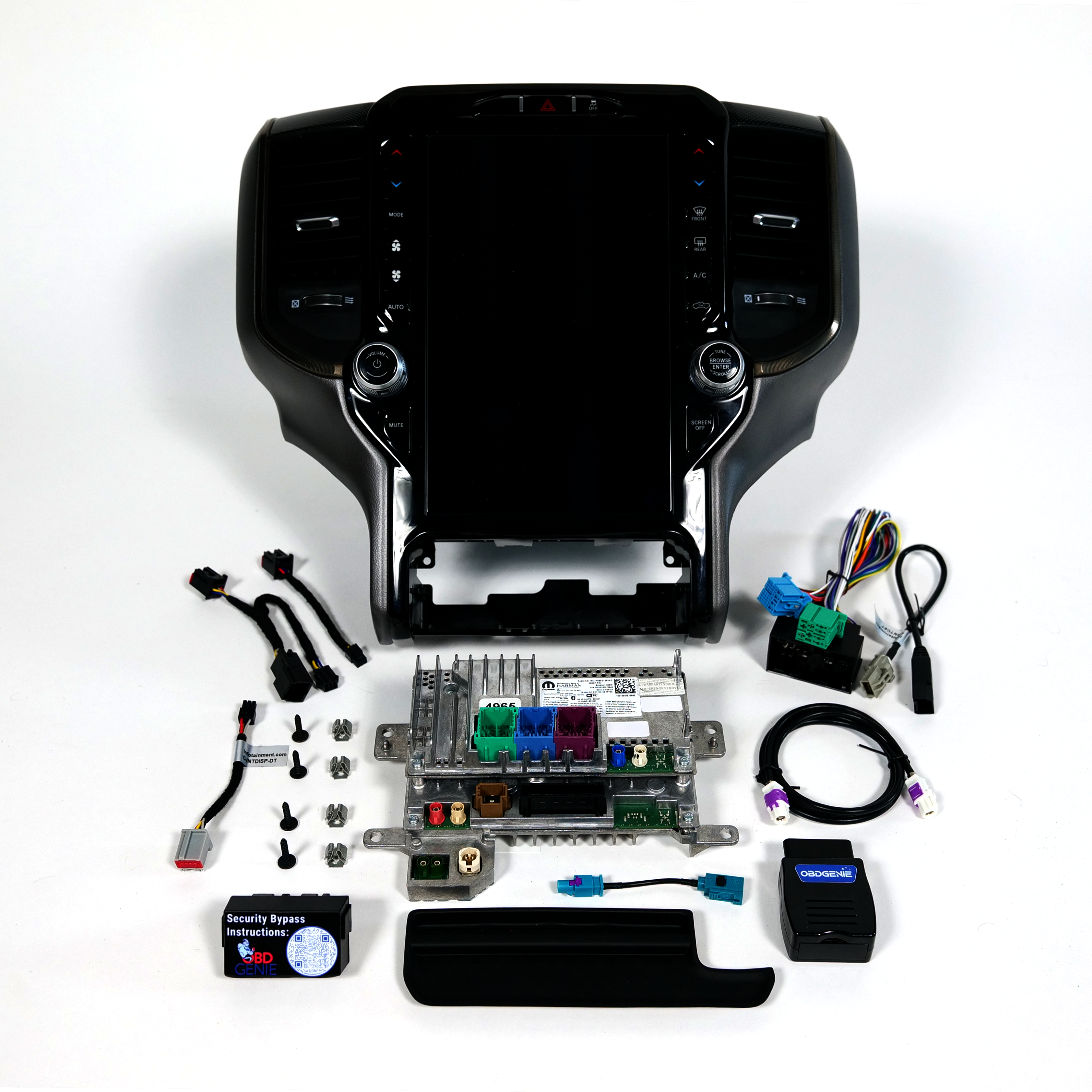 2019-2021 Ram 1500 Uconnect 5™ UBQ NAV 12" Display Retrofit with Wireless Apple CarPlay™ I Android Auto™