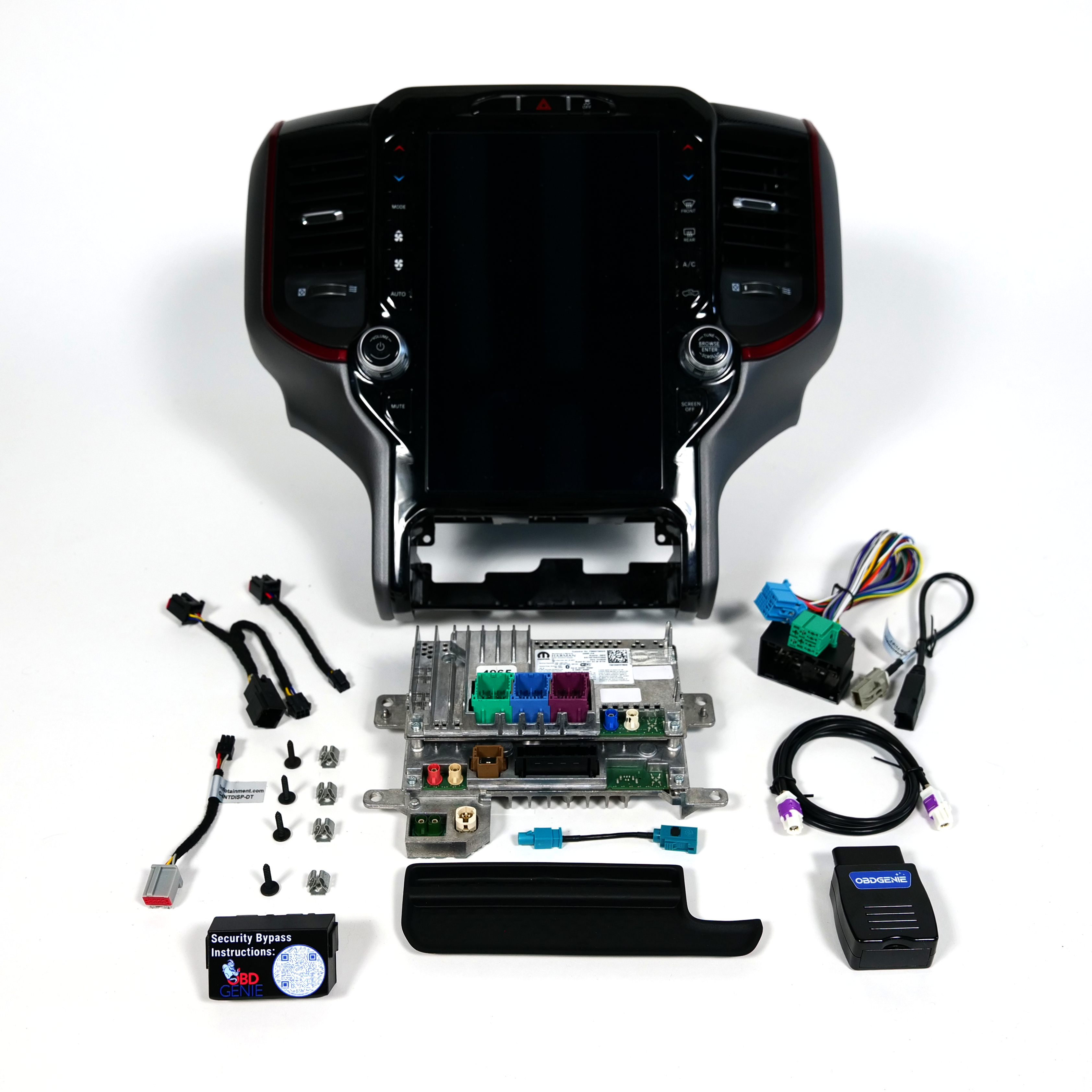 2019-2021 Ram 1500 Uconnect 5™ UBQ NAV 12" Display Retrofit with Wireless Apple CarPlay™ I Android Auto™