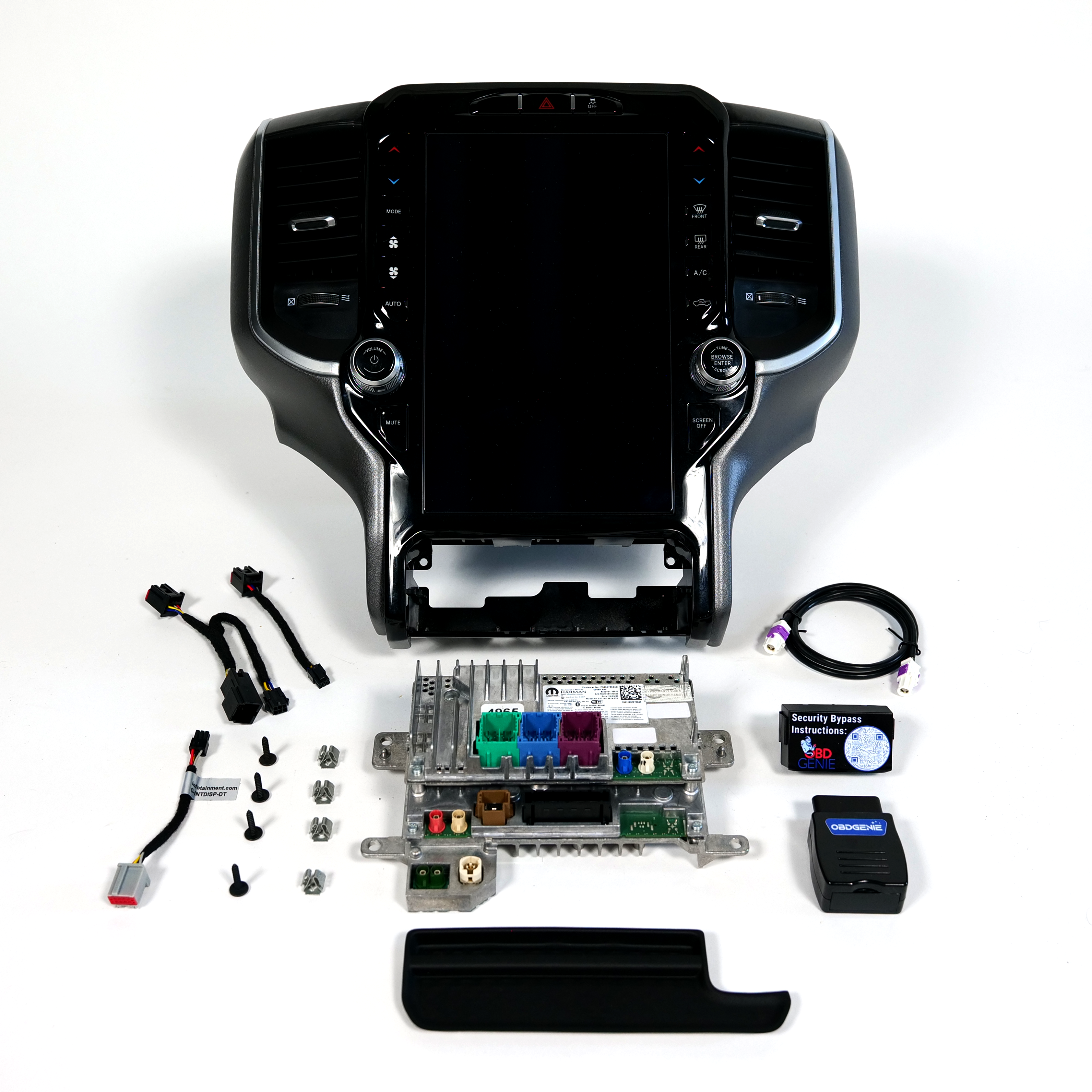 2019-2021 Ram 1500 Uconnect 5™ UBQ NAV 12" Display Retrofit with Wireless Apple CarPlay™ I Android Auto™