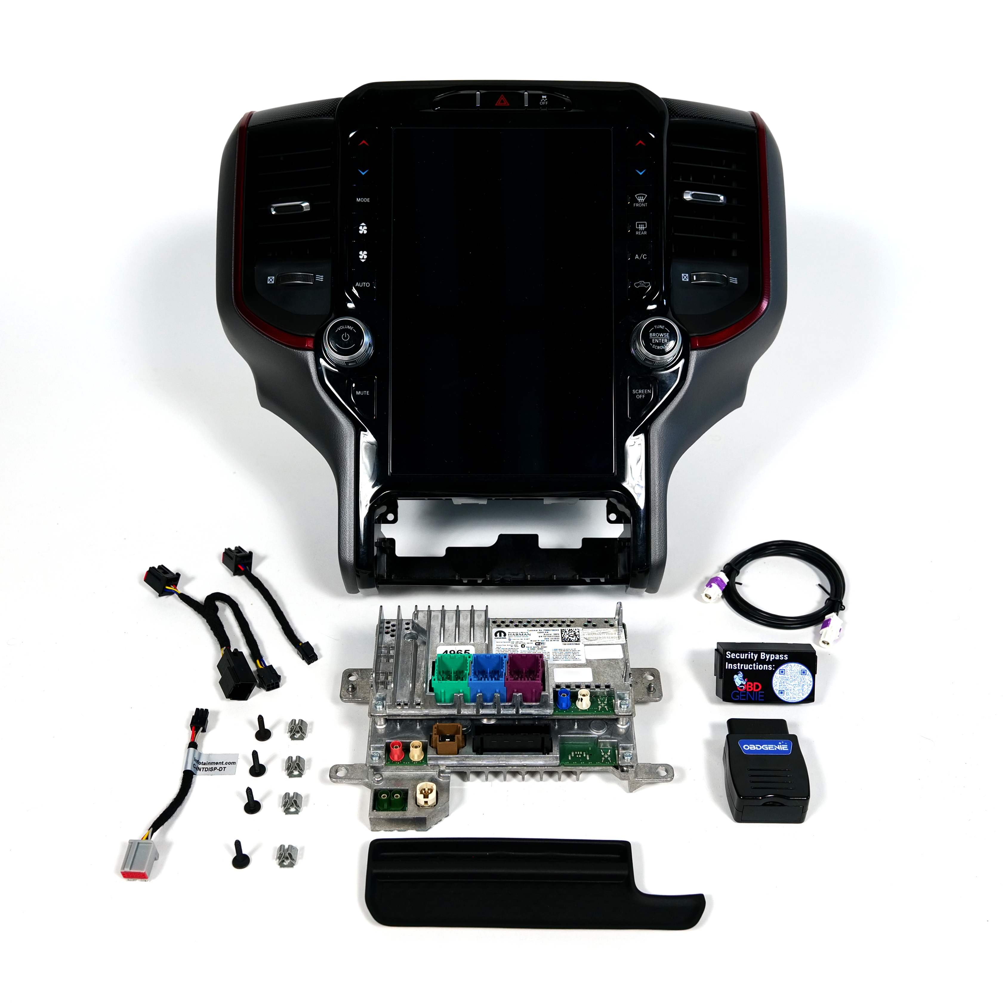 2019-2021 Ram 1500 Uconnect 5™ UBQ NAV 12" Display Retrofit with Wireless Apple CarPlay™ I Android Auto™