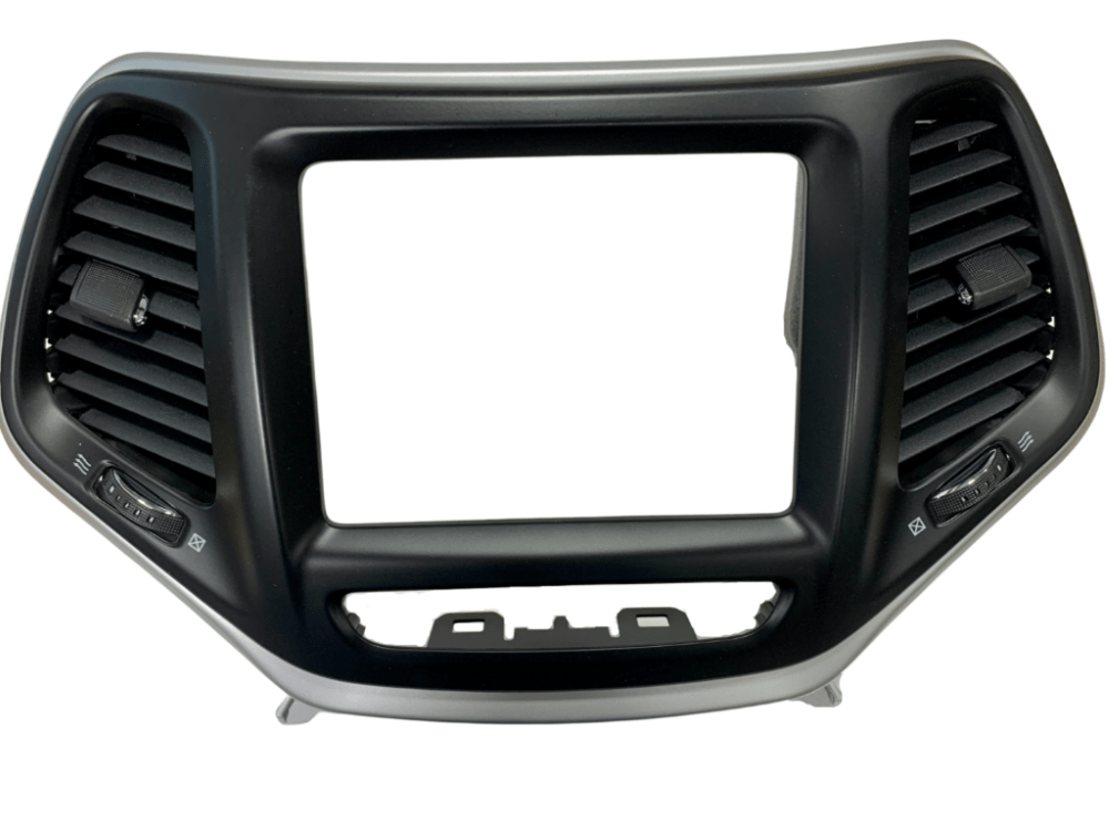 2014+ Jeep Cherokee 8.4-inch Uconnect Radio Bezel - Silver
