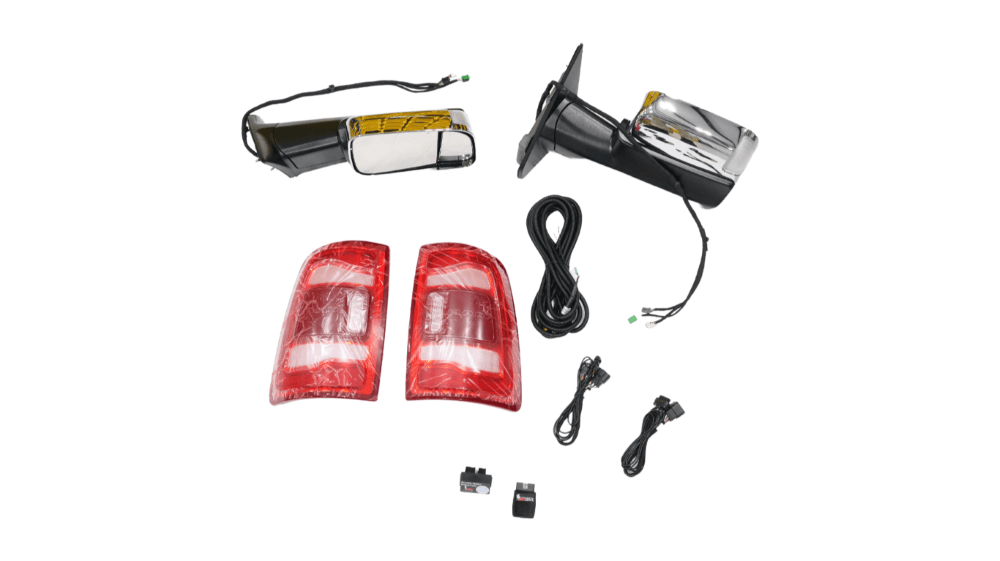 2019-2022 Ram 2500 3500 Heavy Duty Power-Folding with LED Blind Spot Monitoring BLIS Upgrade