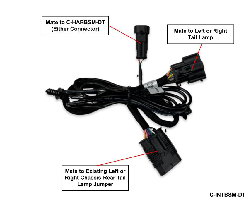 2019+ New Body Ram 1500 DT Blind Spot Monitoring Tail Light Harness
