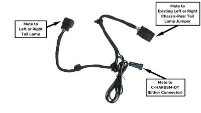 2019+ New Body Ram 1500 DT Blind Spot Monitoring Tail Light Harness
