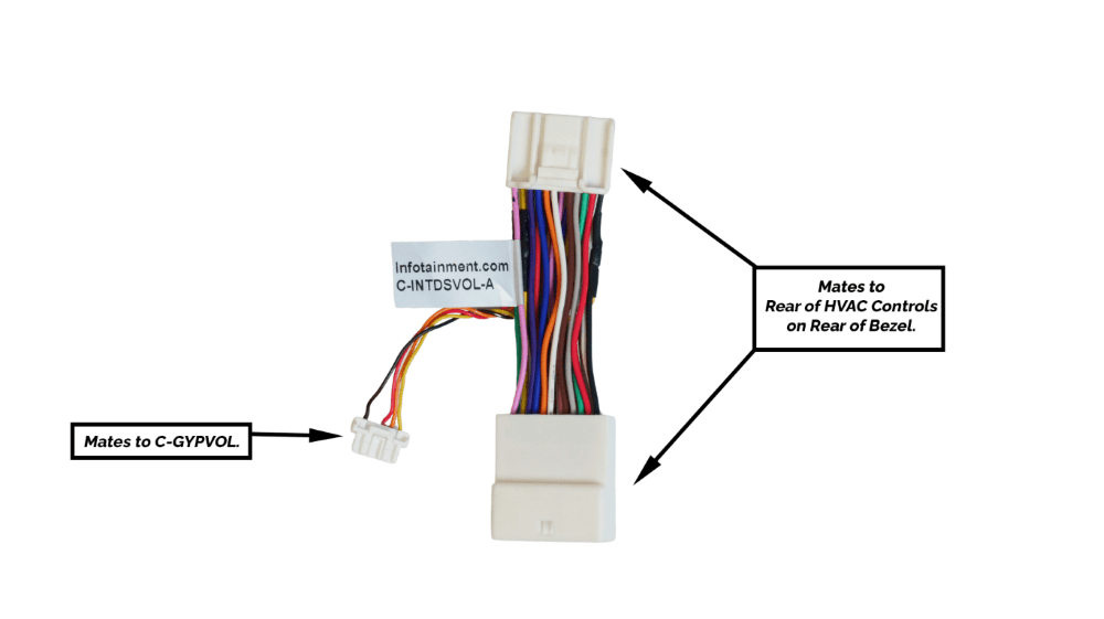 Infotainment Volume Control HVAC Harness