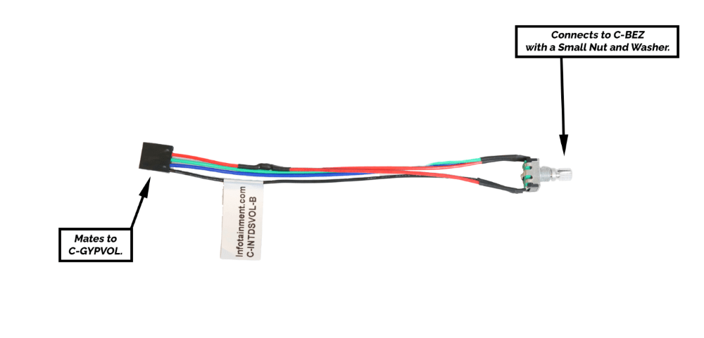 Infotainment Volume Control Switch Harness