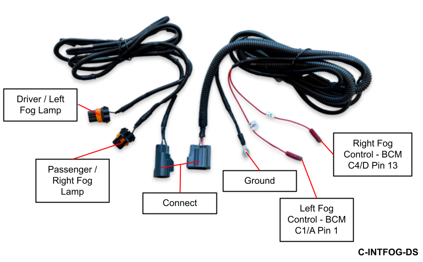 2013+ Classic Body Ram 1500 Fog Lamp Upgrade Harness