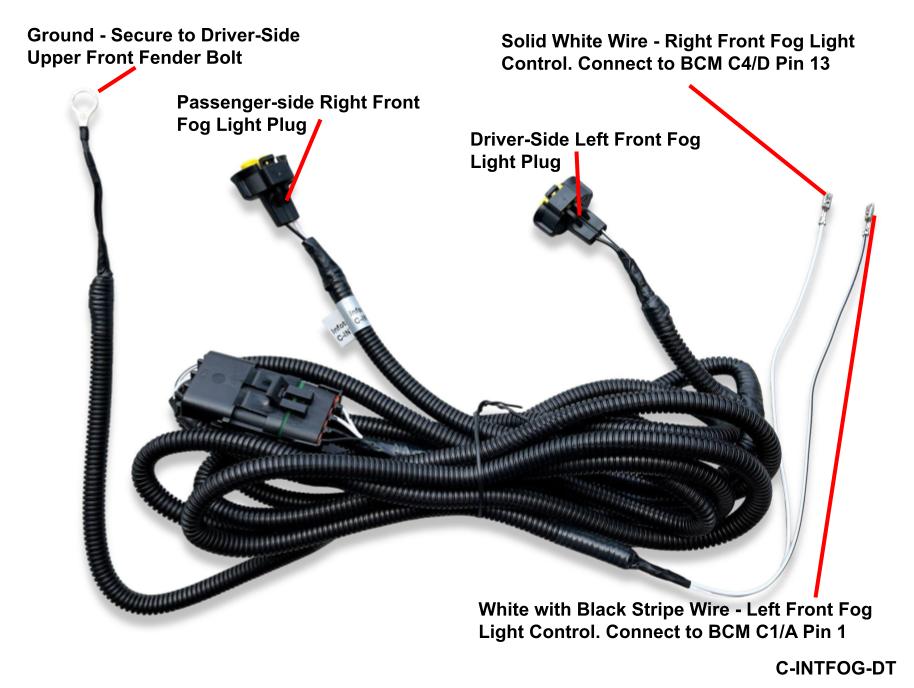 2019+ New Body Ram Truck Fog Lamp Upgrade Harness