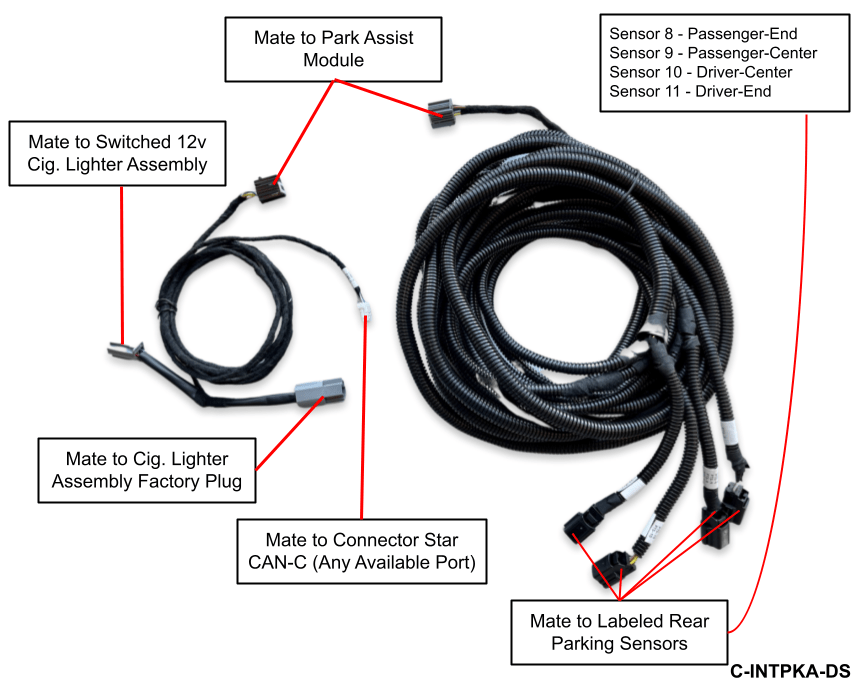 2013+ Classic Body Ram Truck Rear Park Assist Interface