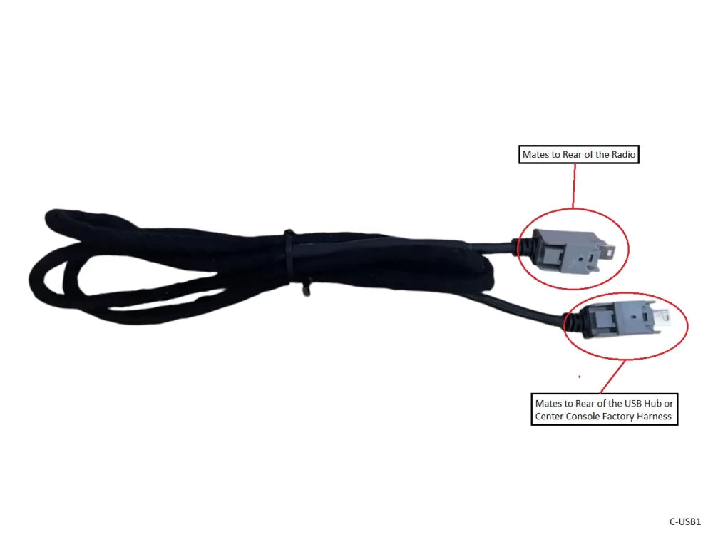 FCA USB Cable - Uconnect 3/4 to Media Hub