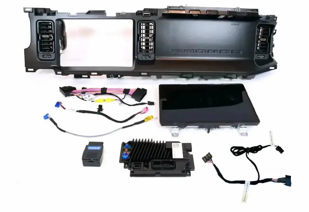 Ford Bronco Sync 4 12 inch Sinister Black gaining Navigation