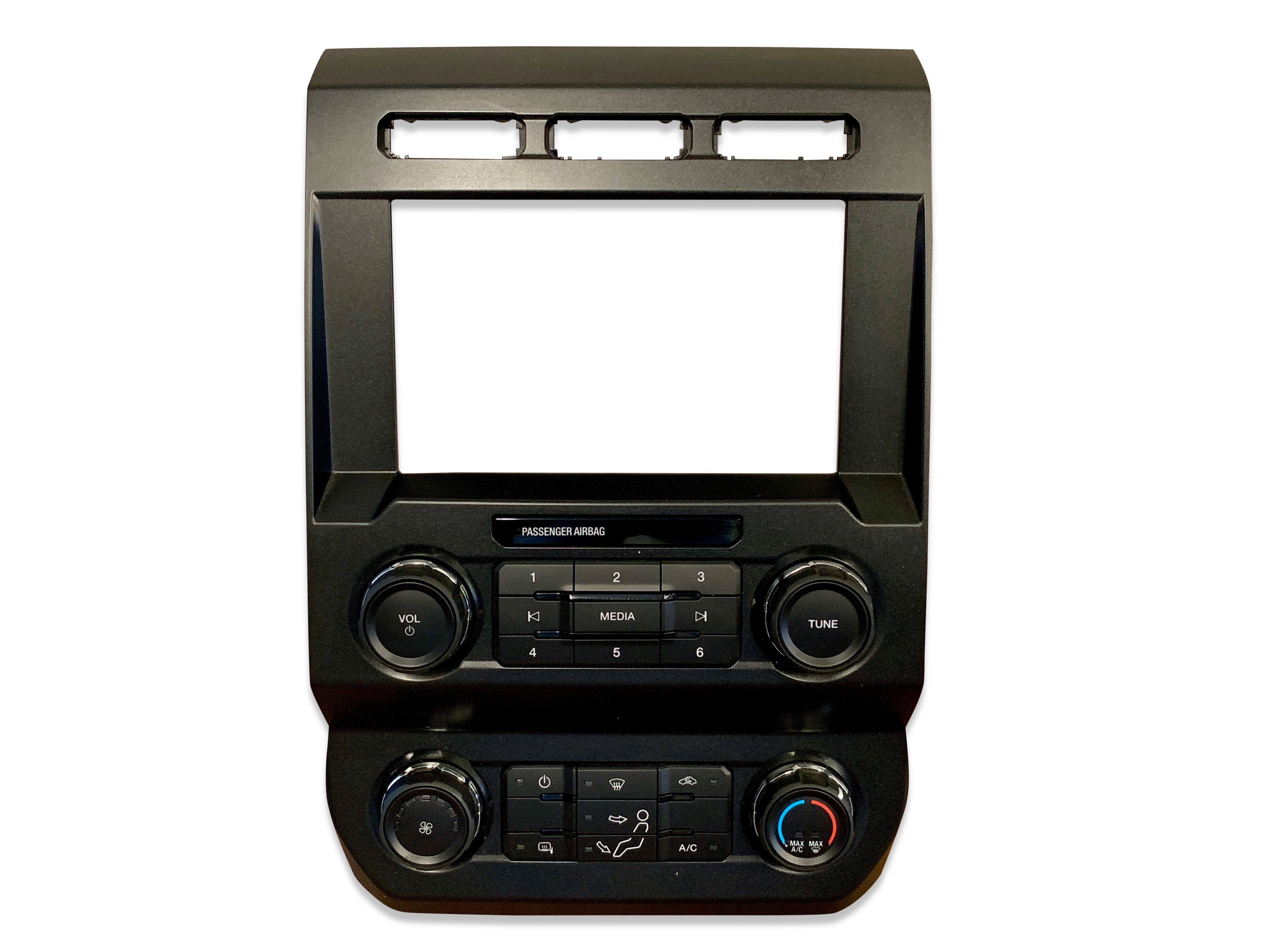2017-2018 Ford SuperDuty Climate Control Bezel for 8-inch Display (3 Hole Openings)