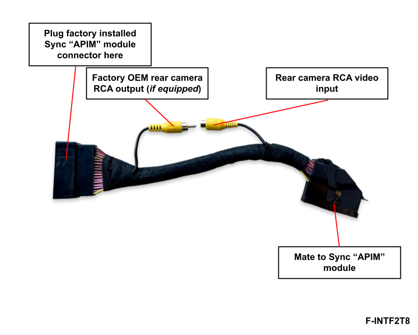 Ford Rear Camera Interface - 8-inch Display
