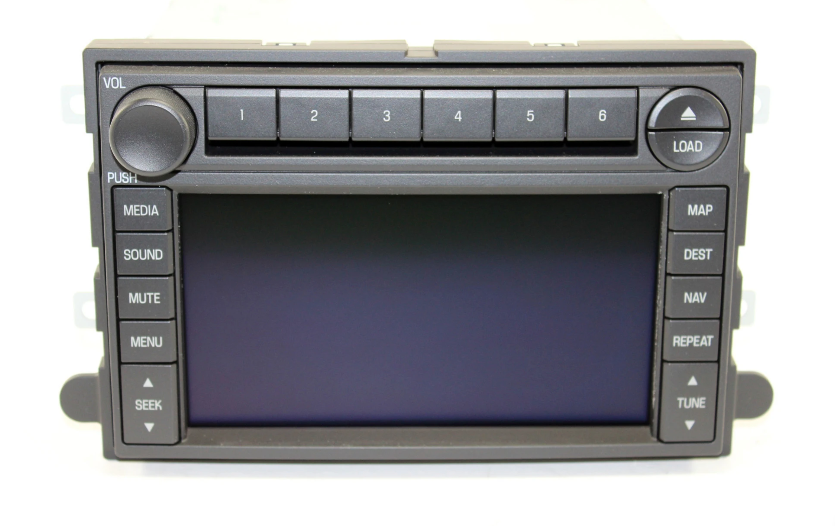 Ford 6CD GPS Navigation Radio by Pioneer - Black Accent Knobs