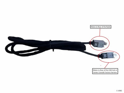 FCA USB Cable - Uconnect 3/4 to Media Hub