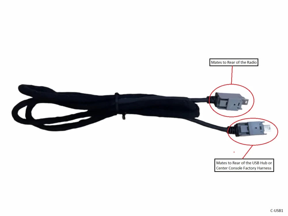 FCA USB Cable - Uconnect 34 to Media Hub