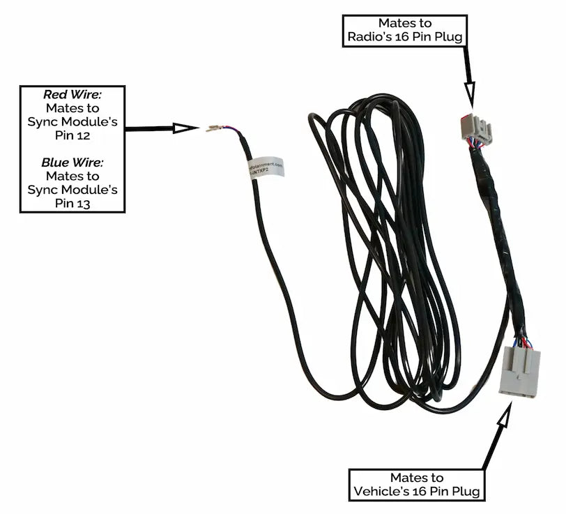 Ford Sync 1 Module Harness for Sync Feedback