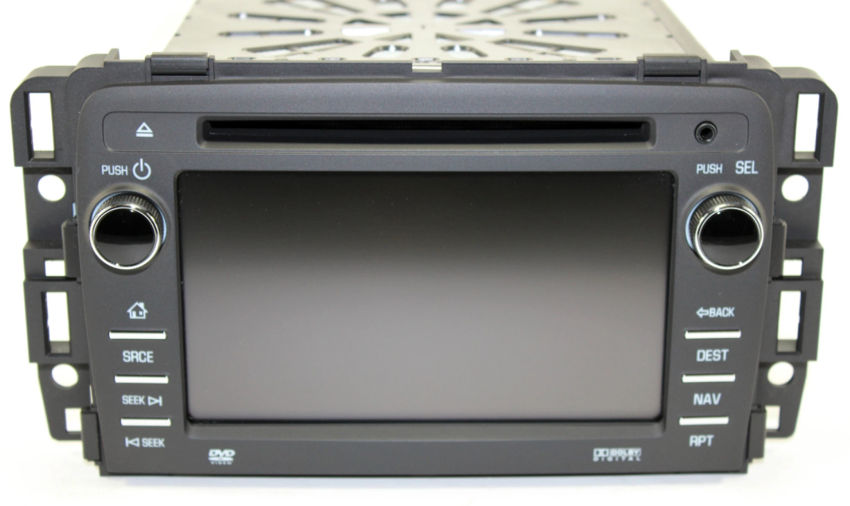 GM GPS Navigation Multimedia Radio by Delphi - Red LEDs