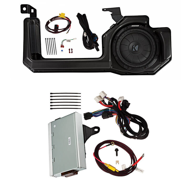 Kicker system with amp
