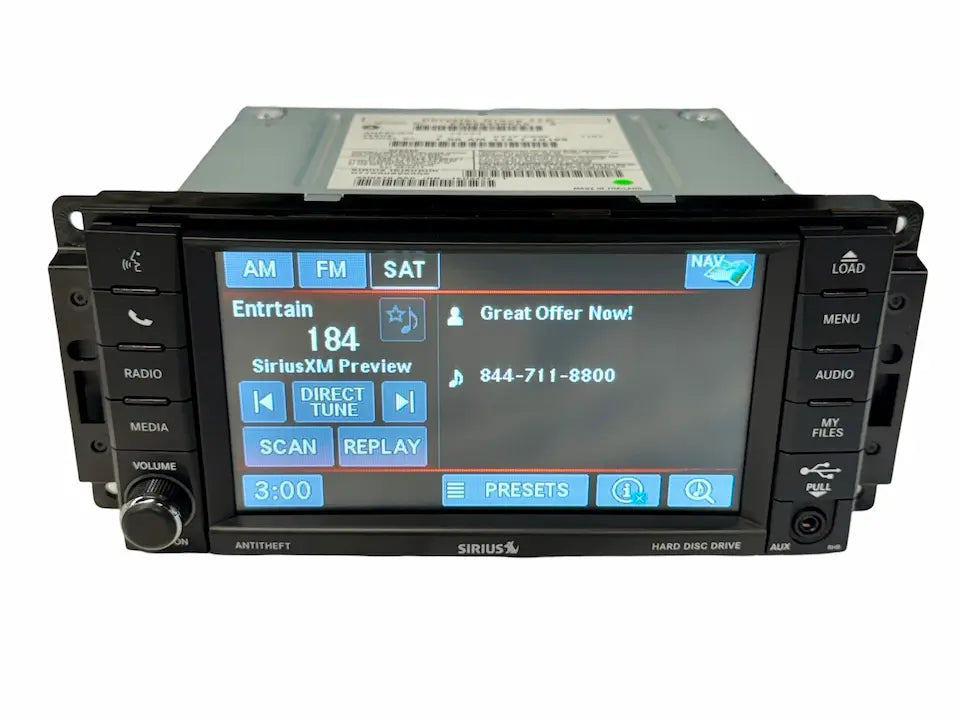 Mopar RHB 430N Garmin Navigation MyGIG Touchscreen Radio - High Sp Blue LED