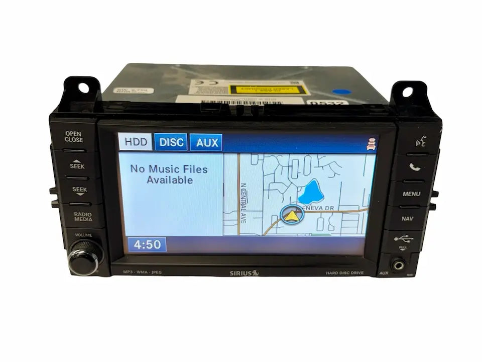Mopar RHR 730N Navigation MyGIG Touchscreen Radio - High Sp Top Mt Green LED