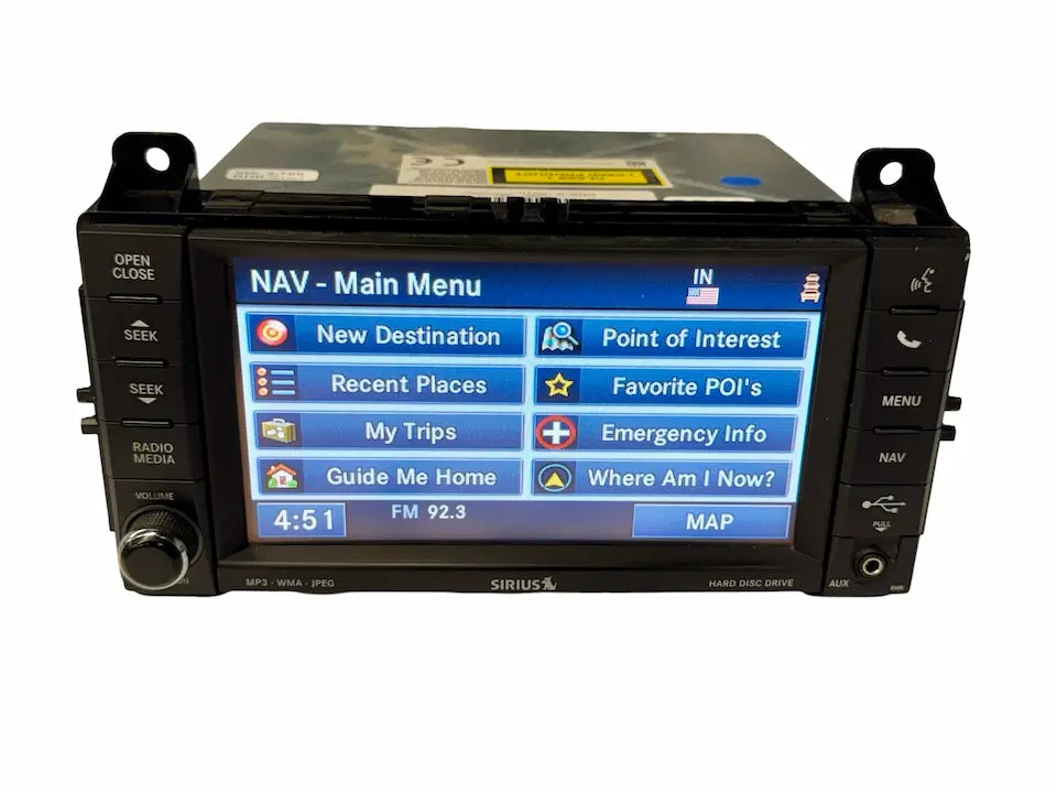 Mopar RHR 730N Navigation MyGIG Touchscreen Radio - High Sp Top Mt Green LED