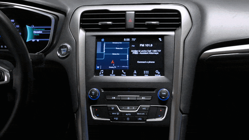 2013-2020 Ford Fusion Sync 3™ to Sync 4™ NAV 8" Touchscreen Display Retrofit with Wireless Apple CarPlay™ I Android Auto™